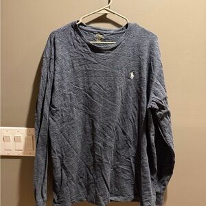 Polo Ralph Lauren Heathered Gray Long Sleeve Tee